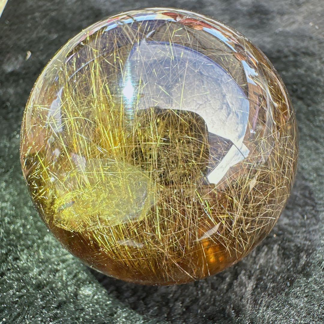 天然石ルチルクォーツのスフィア　ご購入前に在庫確認必要D.435
