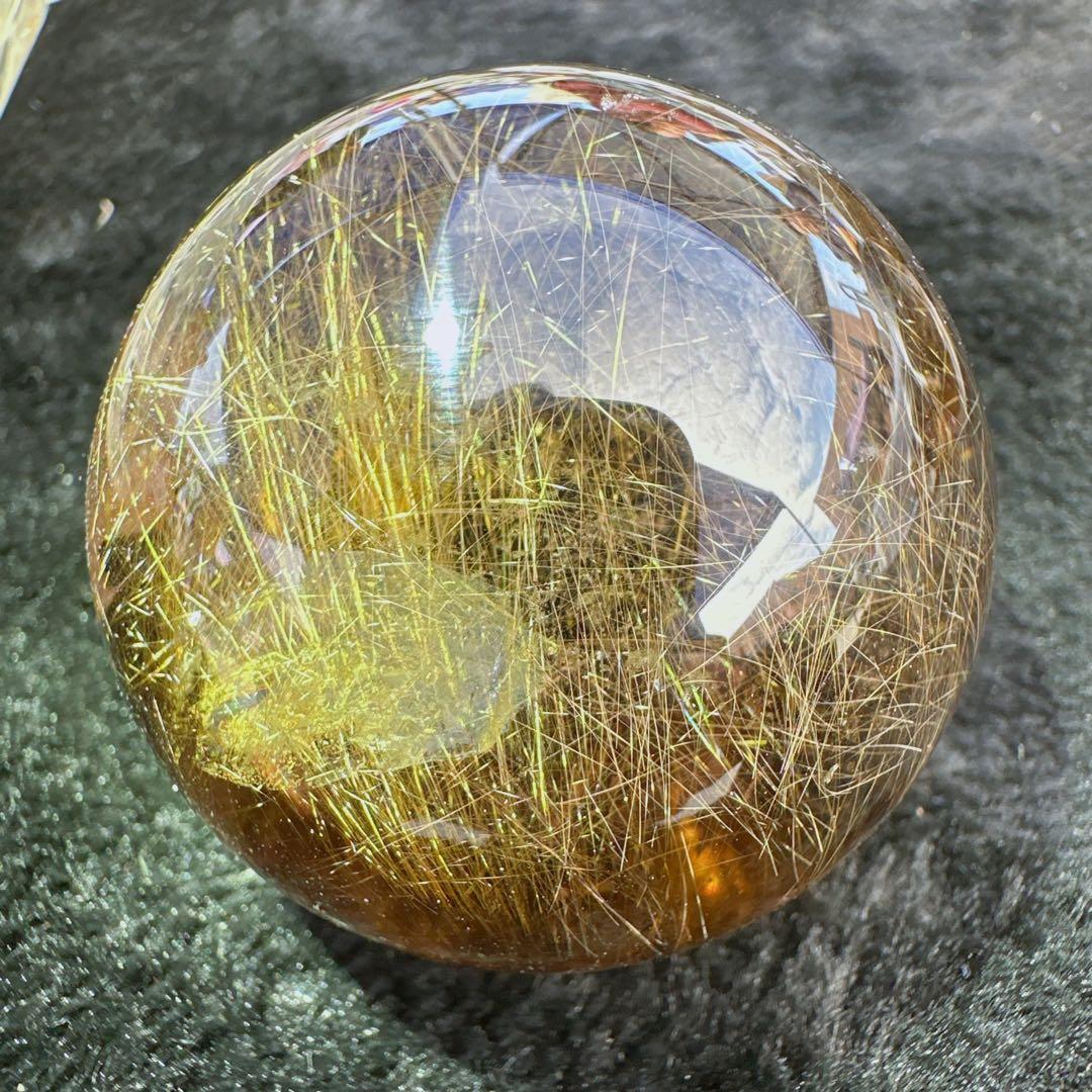 天然石ルチルクォーツのスフィア　ご購入前に在庫確認必要D.435