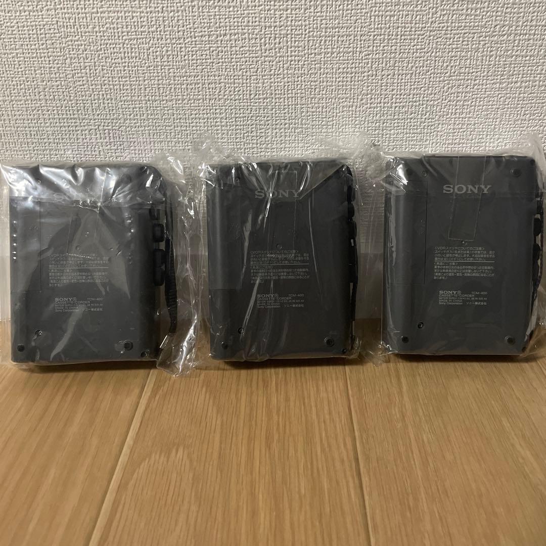 TCM-400 SONY カセットプレーヤー 3台セット シルバー