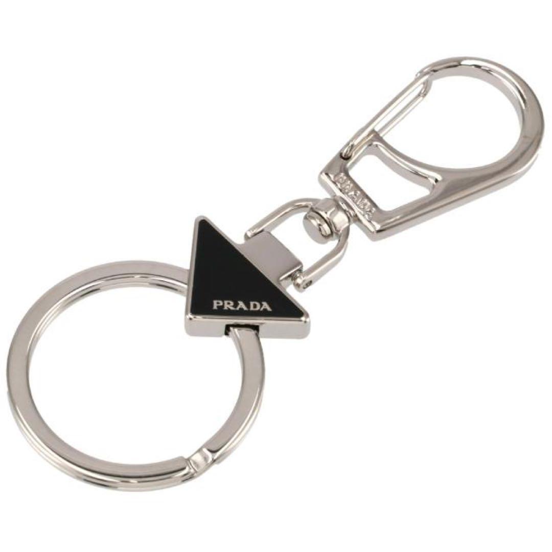 PRADA/エナメルメタルキーリング