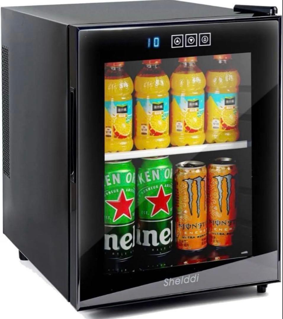 Shelldi 冷蔵庫 美品 ミニ冷蔵庫 小型 33L オシャレ 静音