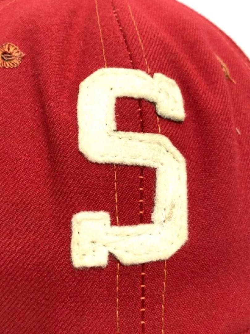 ウェア VINTAGE 50's BASEBALL CAP \"S\" FELTPATCH