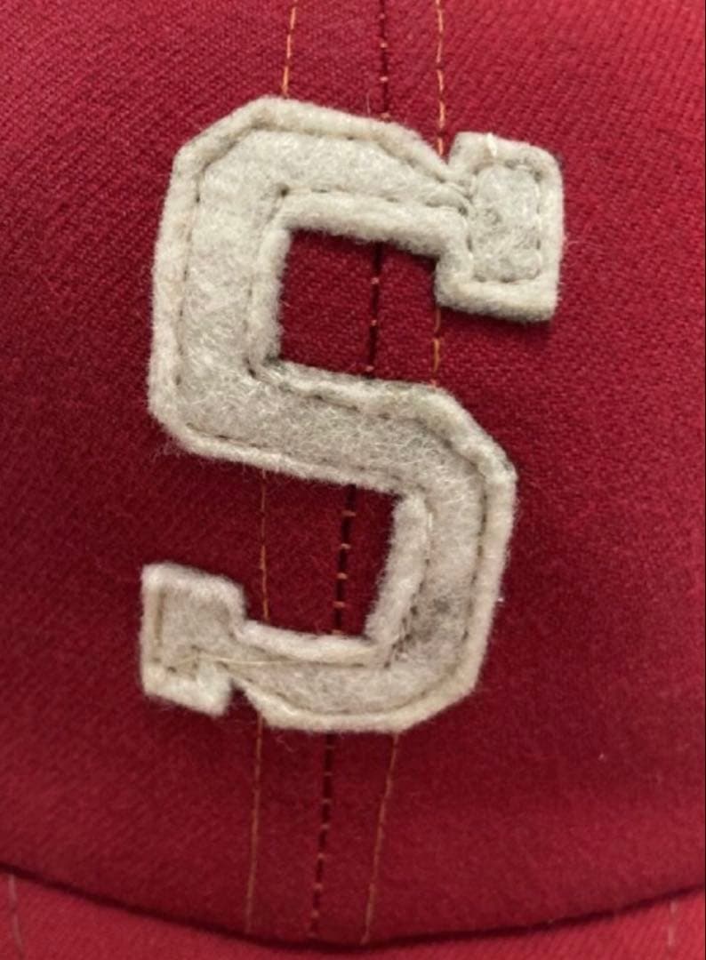 ウェア VINTAGE 50's BASEBALL CAP \"S\" FELTPATCH