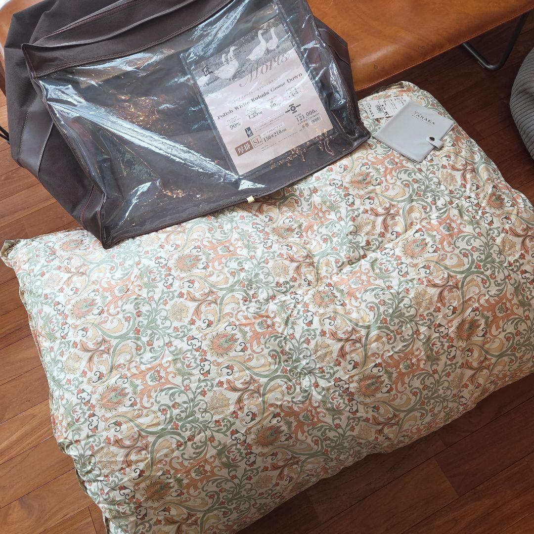 未使用！定価12万！グースダウン 羽毛掛け布団 厚掛 日本製 シングル