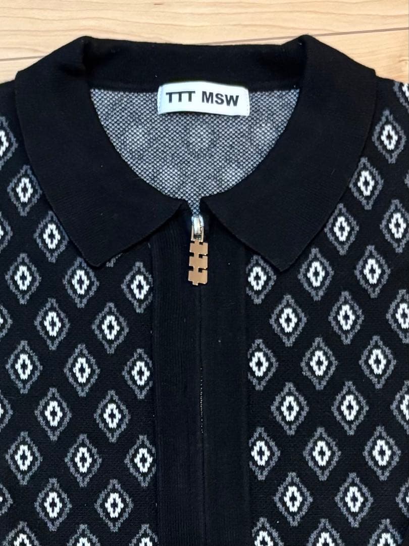 トップス tttmsw 23ss diamond knit polo