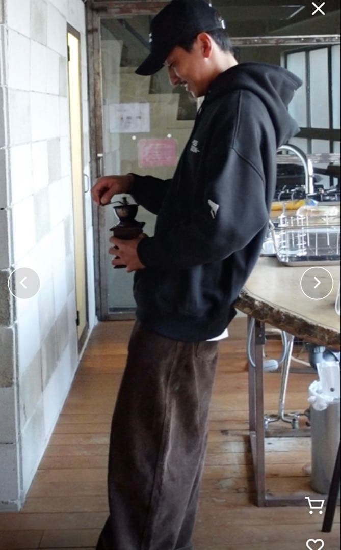 キャナルジーン　プルオーバー　M ブラック