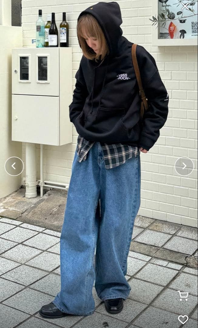 キャナルジーン　プルオーバー　M ブラック