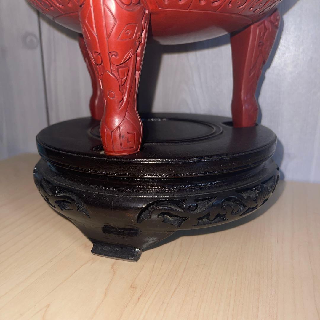 中国 線香立て 大香炉 三つ足 置物 陶芸 唐 アンティーク 時代 骨董品 文化