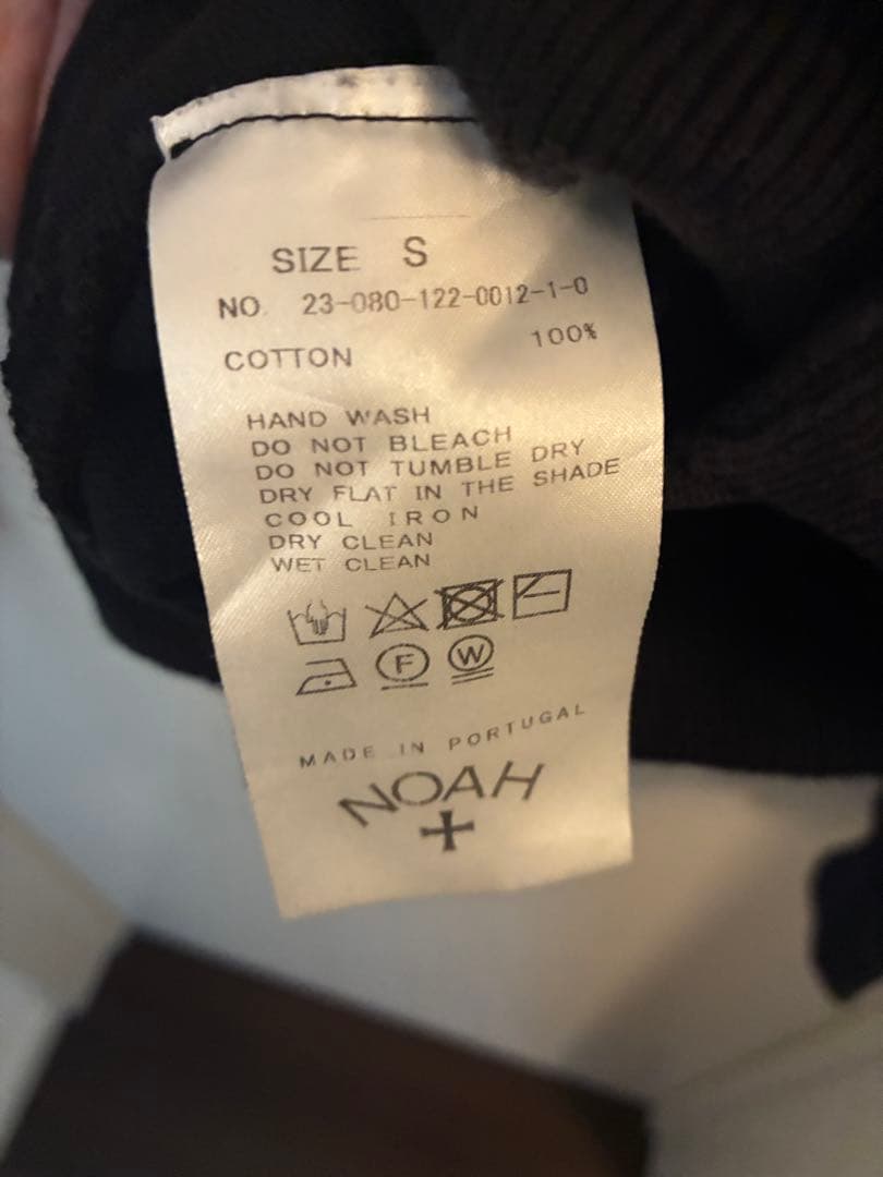 NOAH ブラック カーディガン S