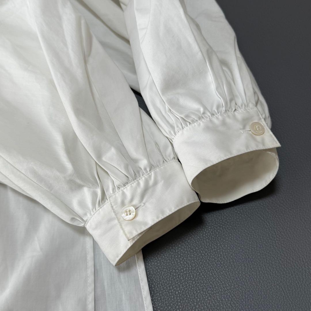 人気✨ LE PHIL ルフィル　ライトタイプライターギャザーブラウス