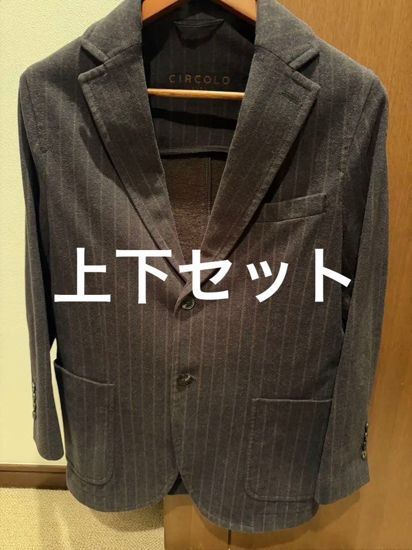 CIRCOLO ストライプ ビジネスジャケット