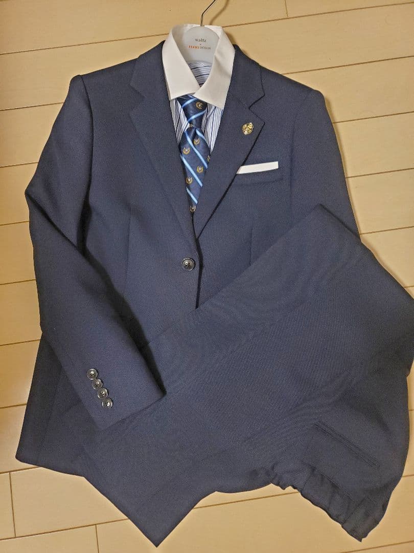 ワルツバイビームスデザイン　スーツ　男の子　160cm ネイビー