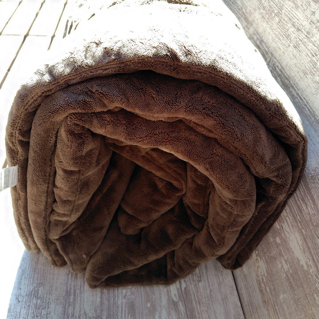 【新品】ひな暖 ぬくぬく毛布ふんわり シングル 140×200 マロンブラウン
