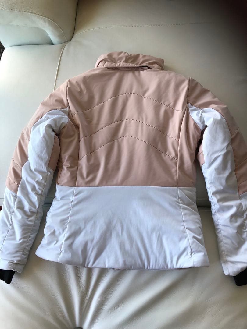 女性用　ロシニョール　ダウンジャケット ピンクホワイト