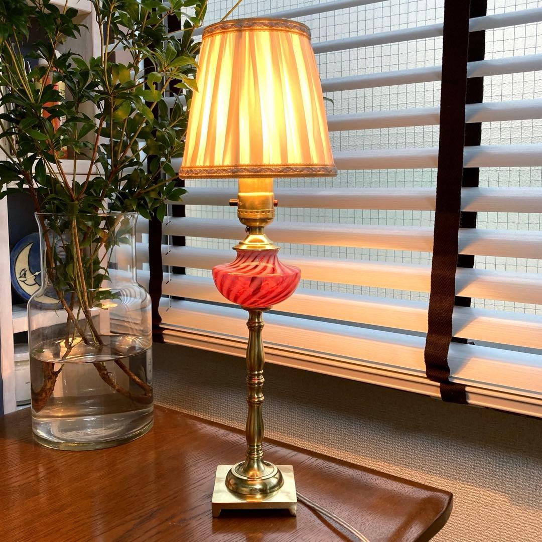 フェントン（ダイヤモンド）1940年　ランプスタンド　オパールセント