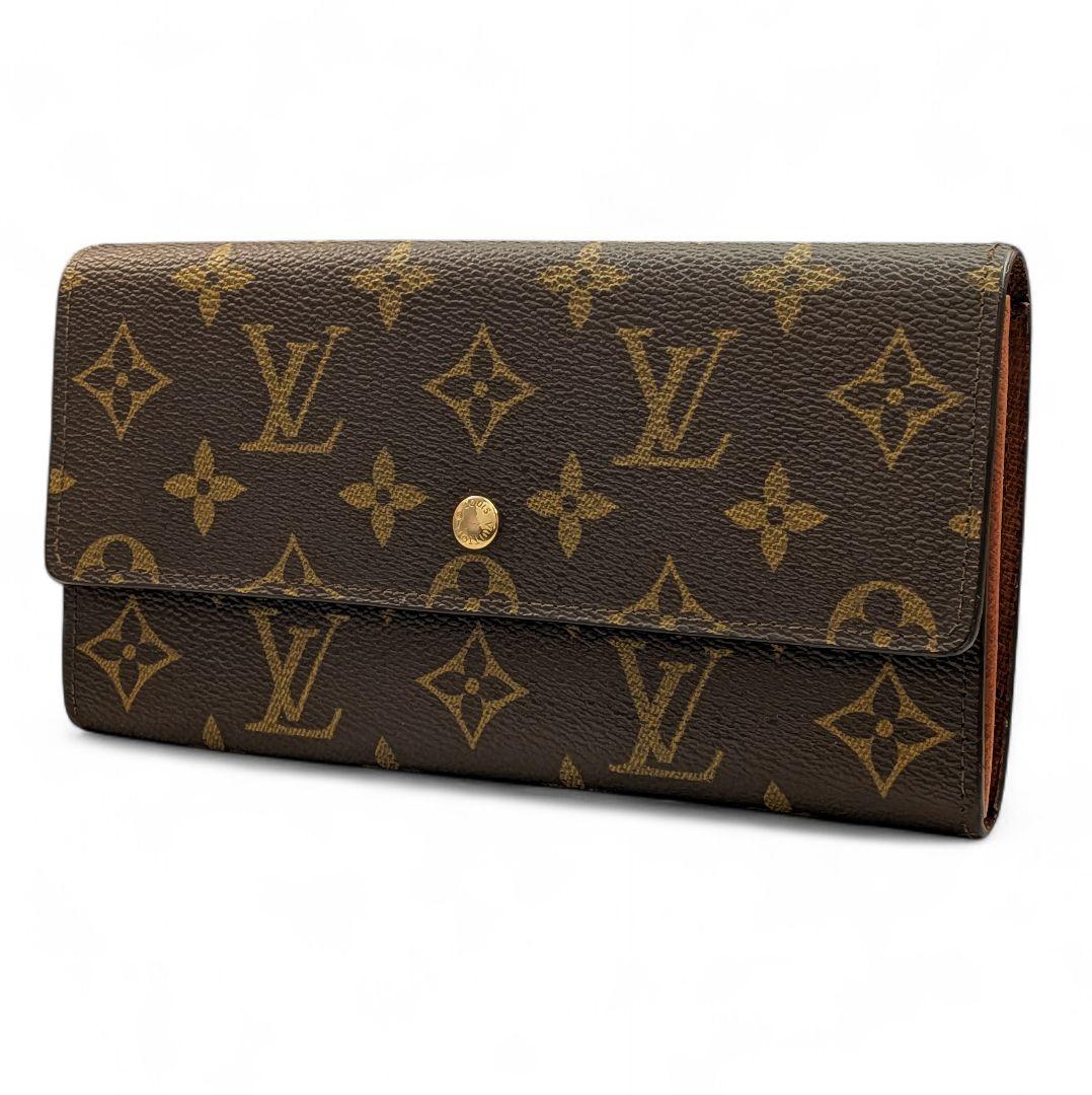 【美品】ルイヴィトン モノグラム ポシェット ポルトモネ クレディ 長財布