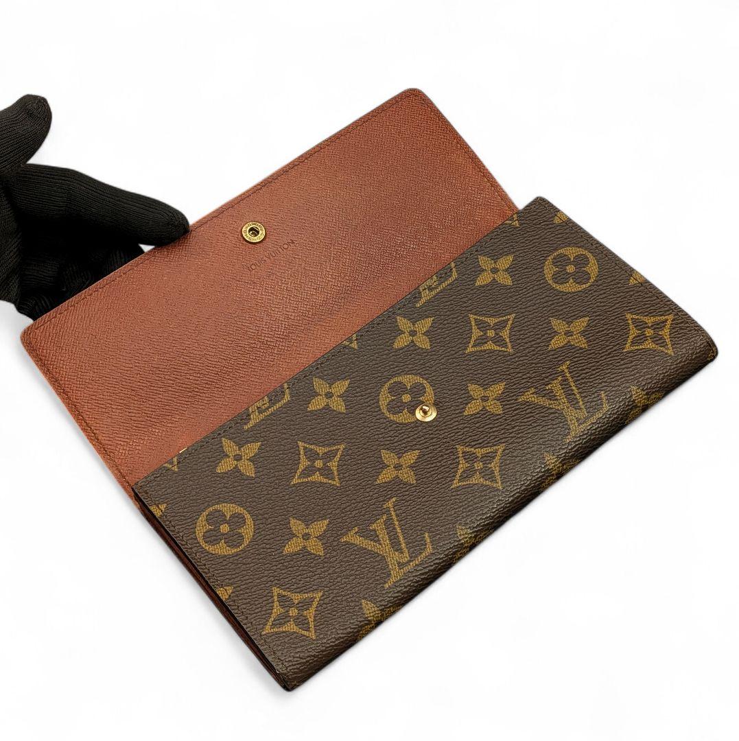 【美品】ルイヴィトン モノグラム ポシェット ポルトモネ クレディ 長財布