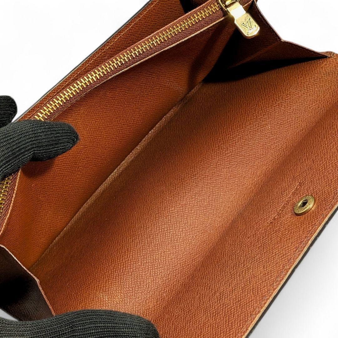 【美品】ルイヴィトン モノグラム ポシェット ポルトモネ クレディ 長財布