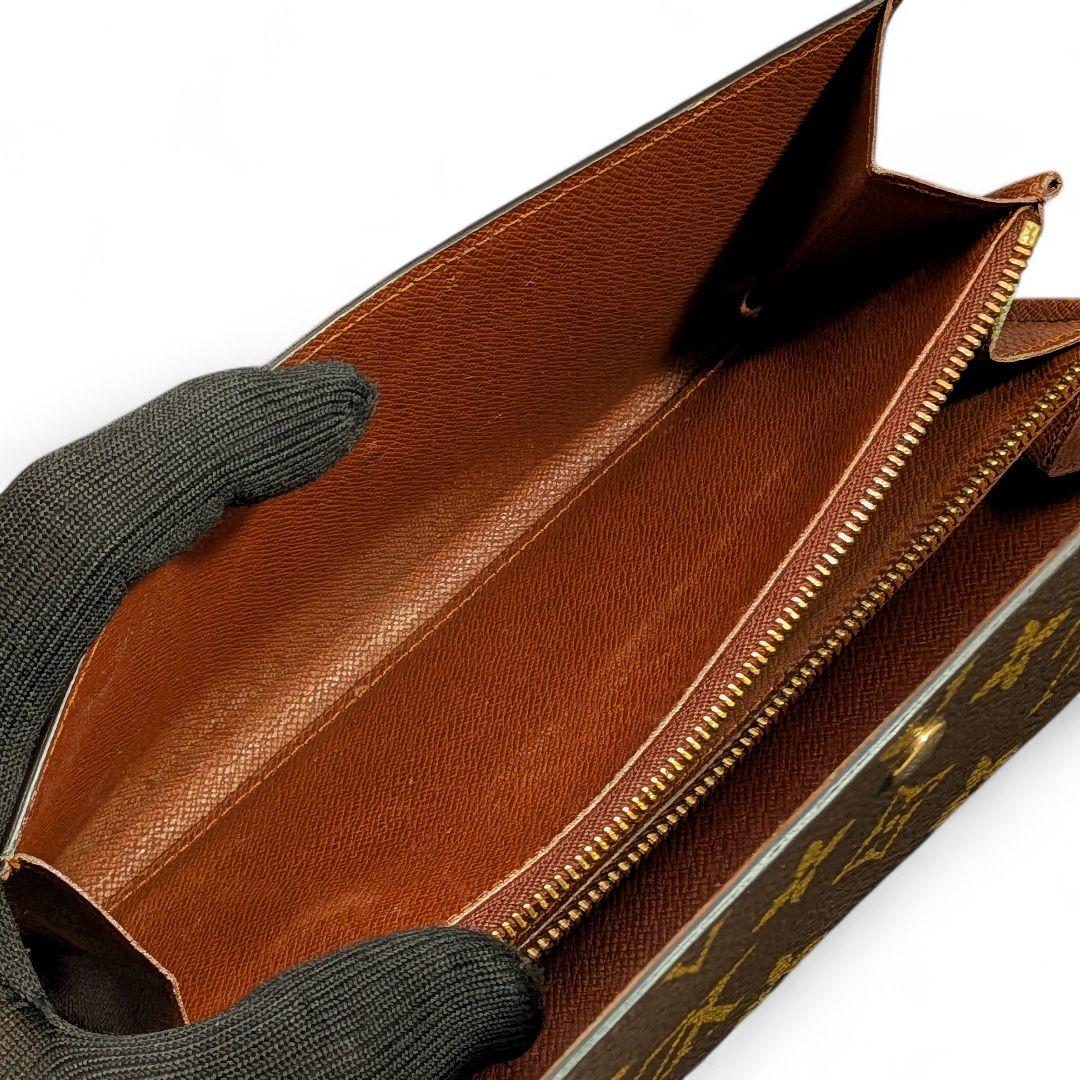 【美品】ルイヴィトン モノグラム ポシェット ポルトモネ クレディ 長財布