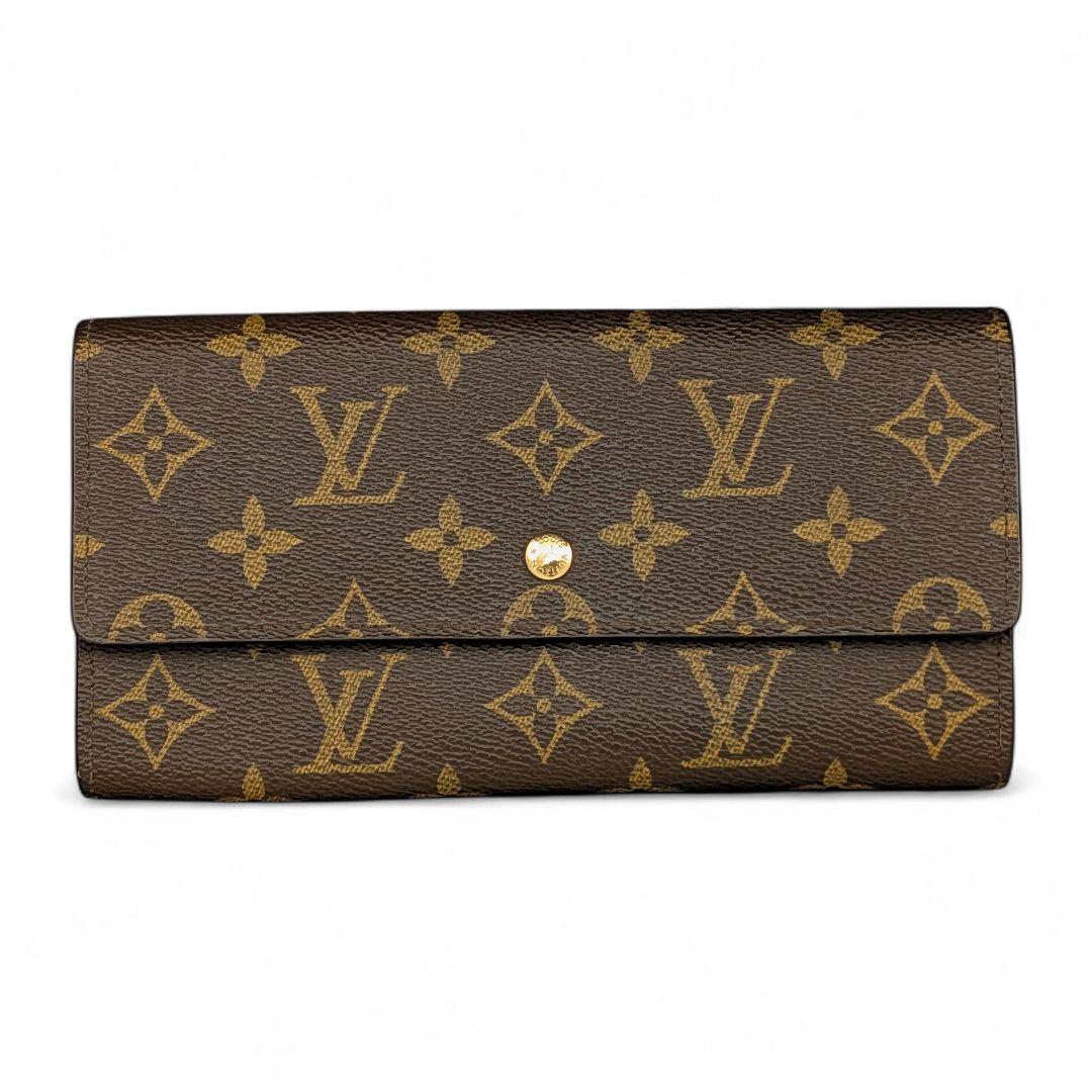 【美品】ルイヴィトン モノグラム ポシェット ポルトモネ クレディ 長財布
