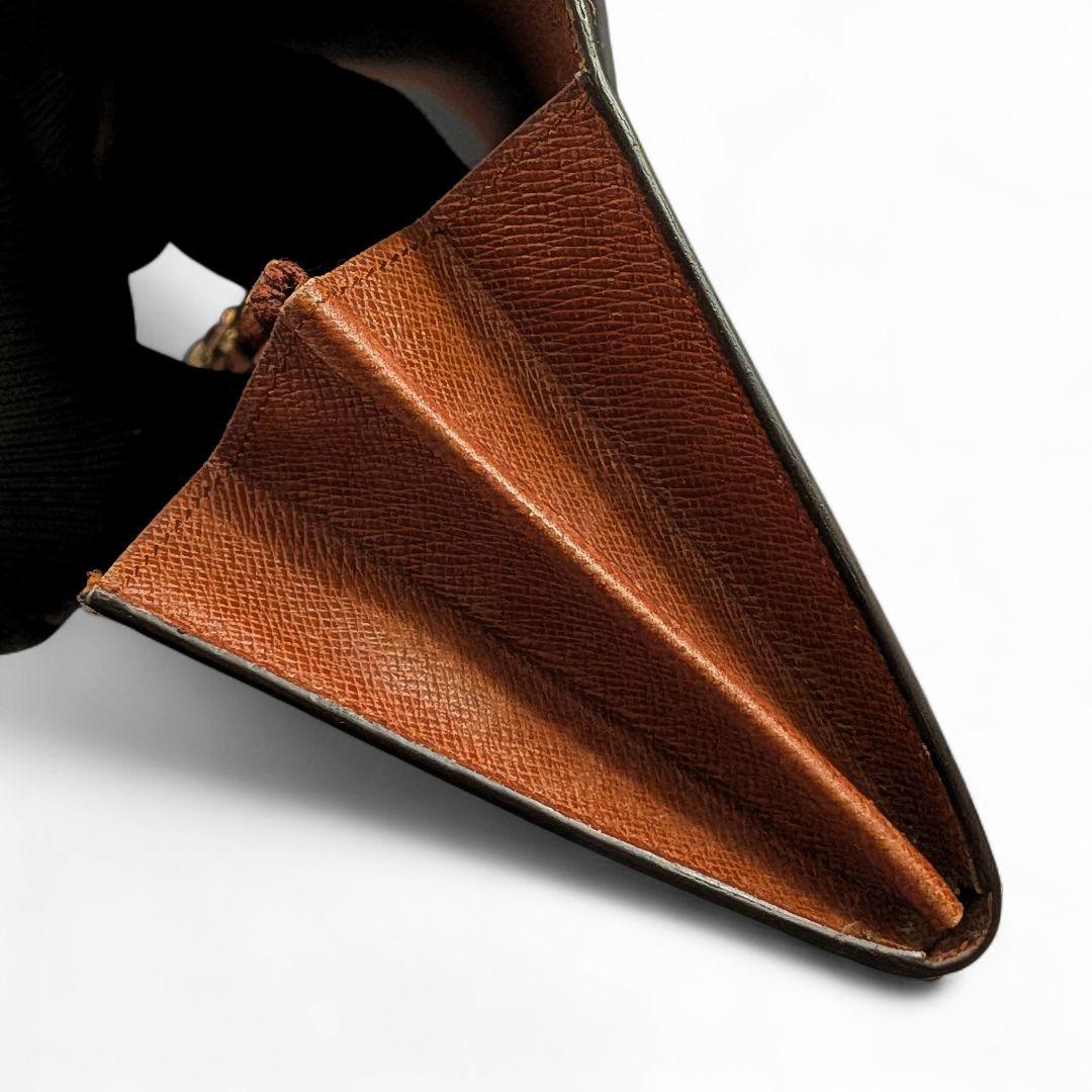 【美品】ルイヴィトン モノグラム ポシェット ポルトモネ クレディ 長財布