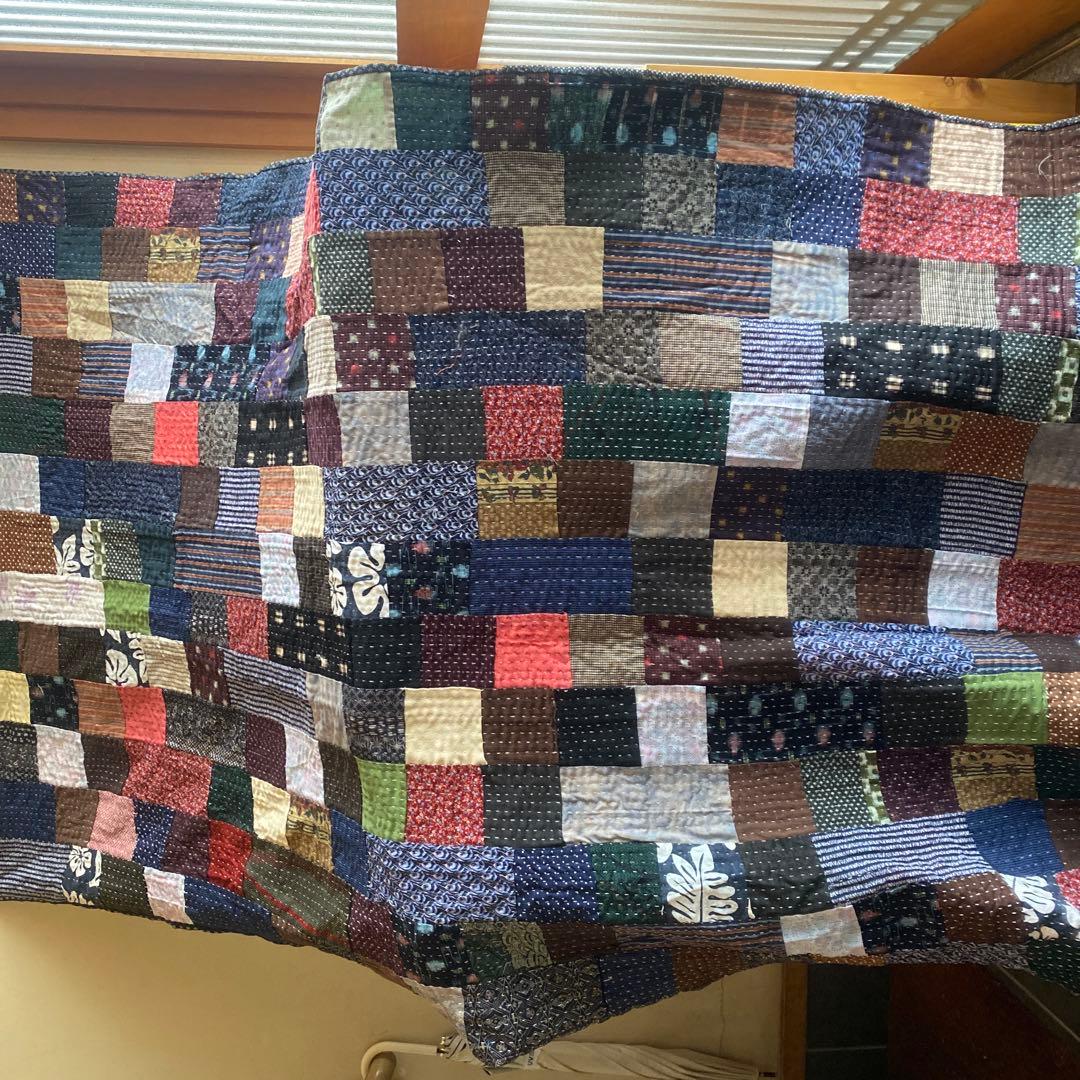 ハンドメイド　パッチワーク　ラリーキルト　カンタキルト　刺子