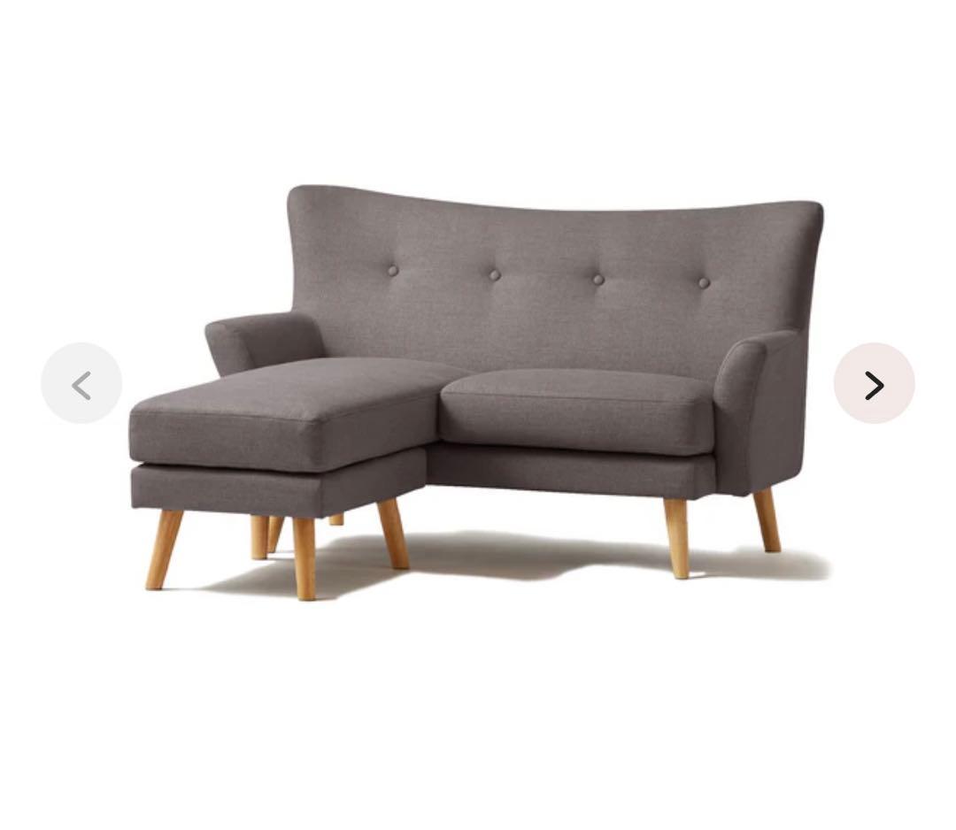 フランフラン Francfranc フルレット 2人掛けソファ グレー