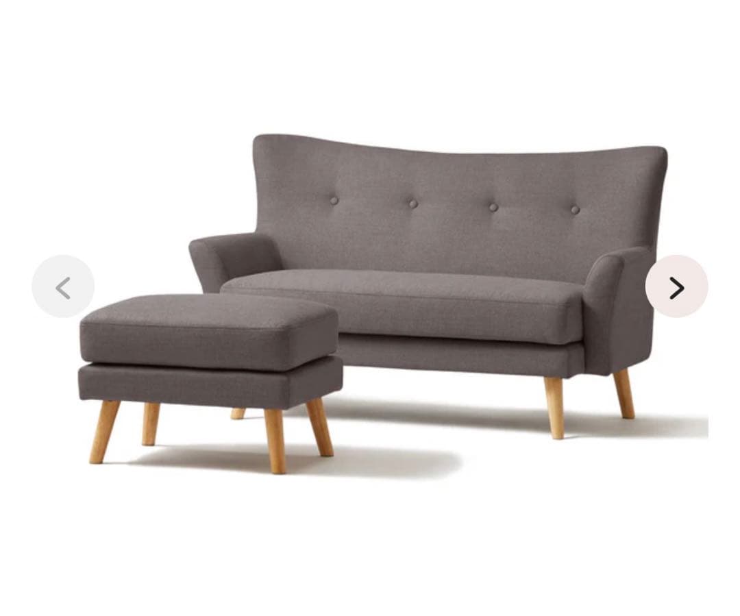 フランフラン Francfranc フルレット 2人掛けソファ グレー