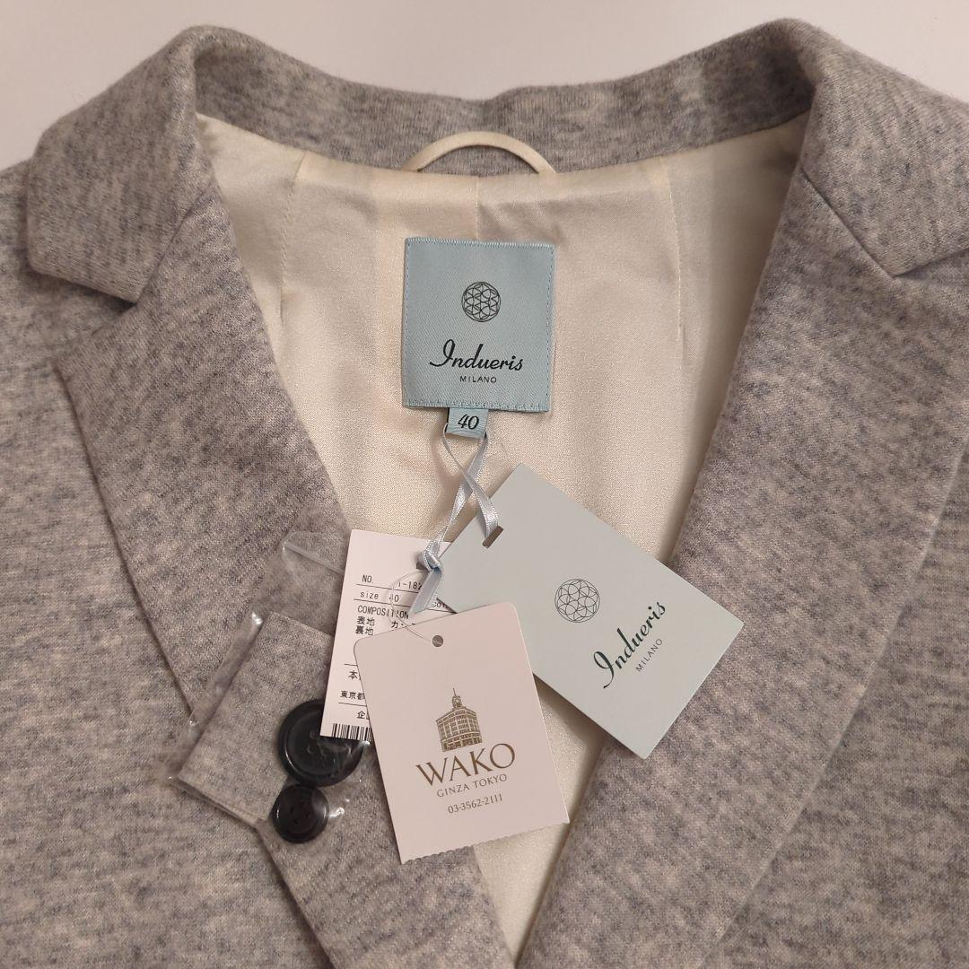ジャケット SIZE40(L) WAKO ライトグレー　カシミヤ100%
