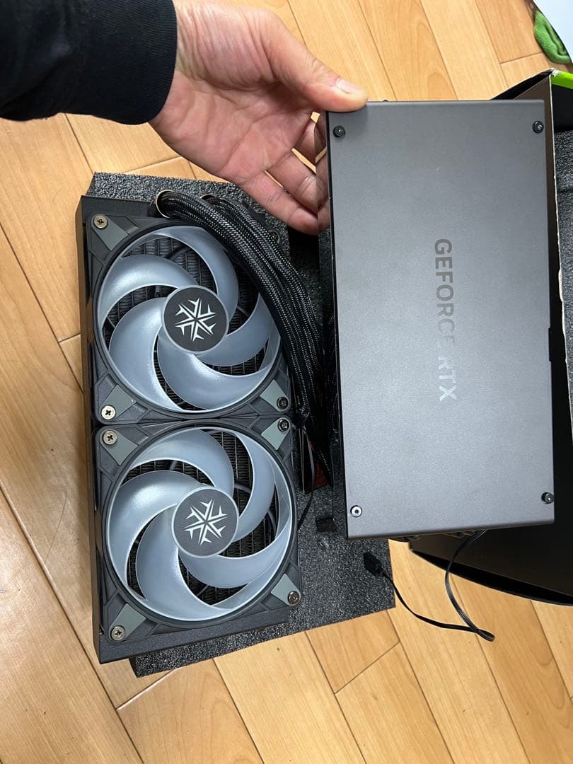 GeForce RTX 水冷却ファン 2基、箱・説明書付き