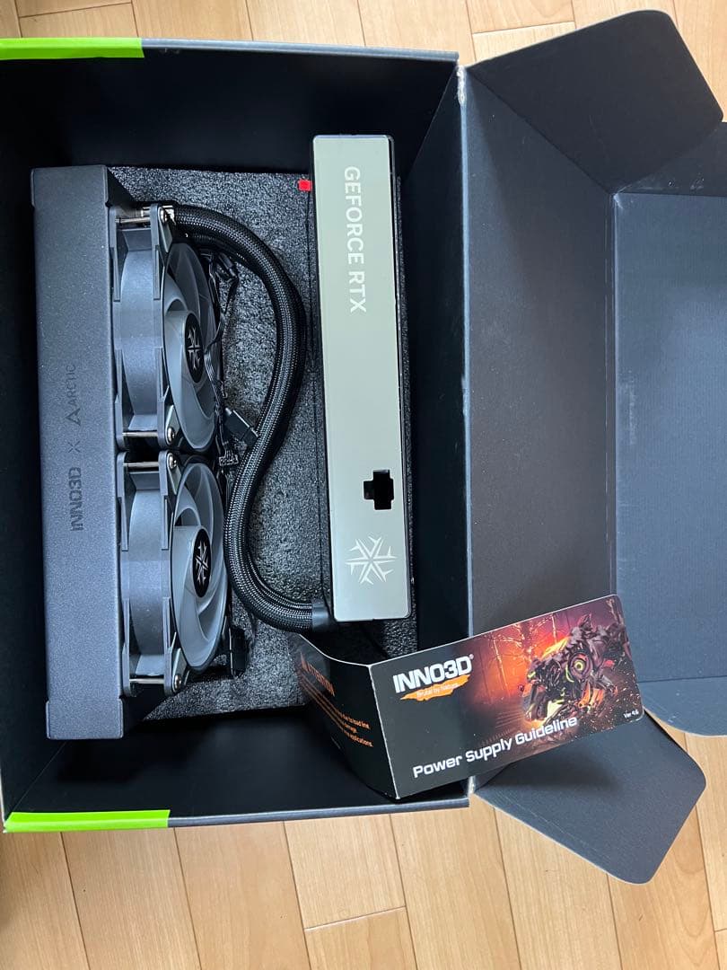 GeForce RTX 水冷却ファン 2基、箱・説明書付き