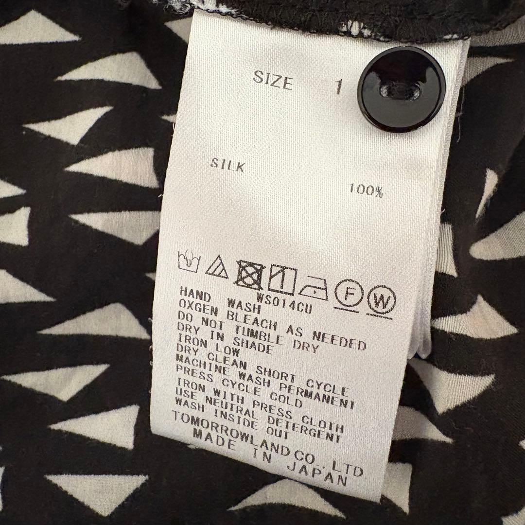 KNOTT トゥモローランド　半袖チュニック シルクシャツワンピース