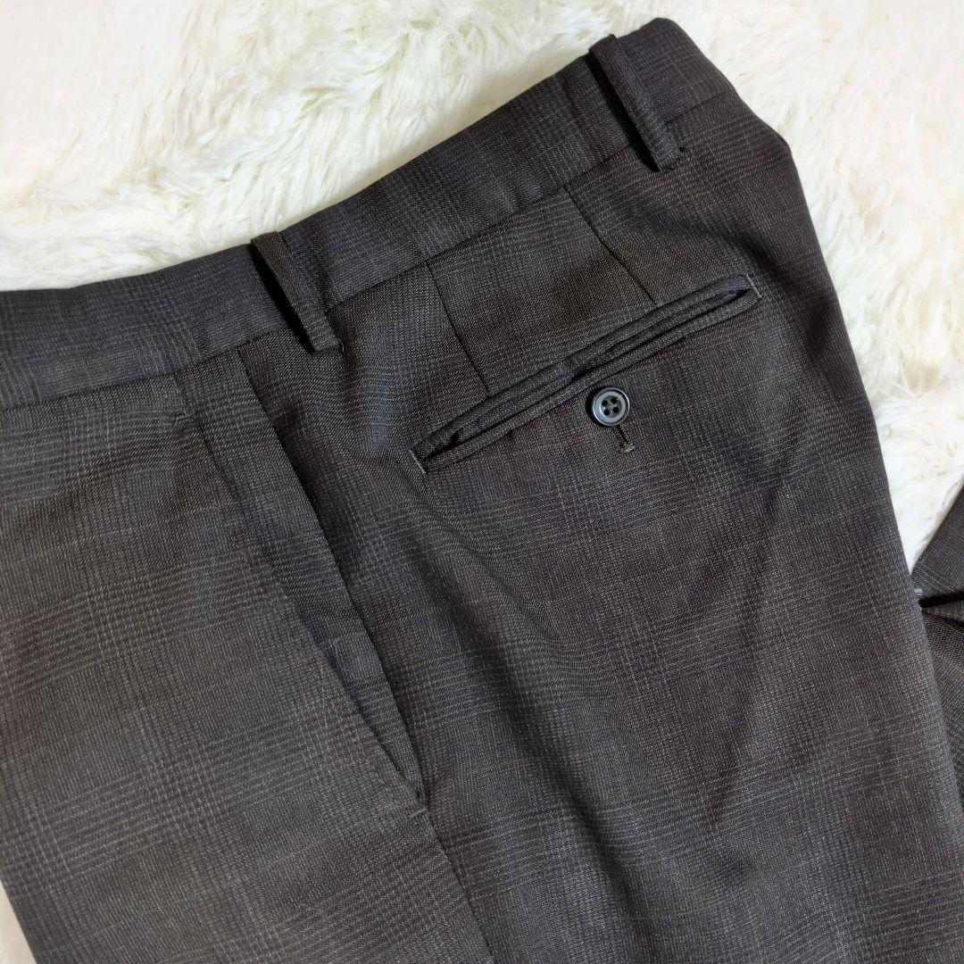 FABRIC TOKYO　ベスト　スリーピース　セットアップ　ブラウン　チェック