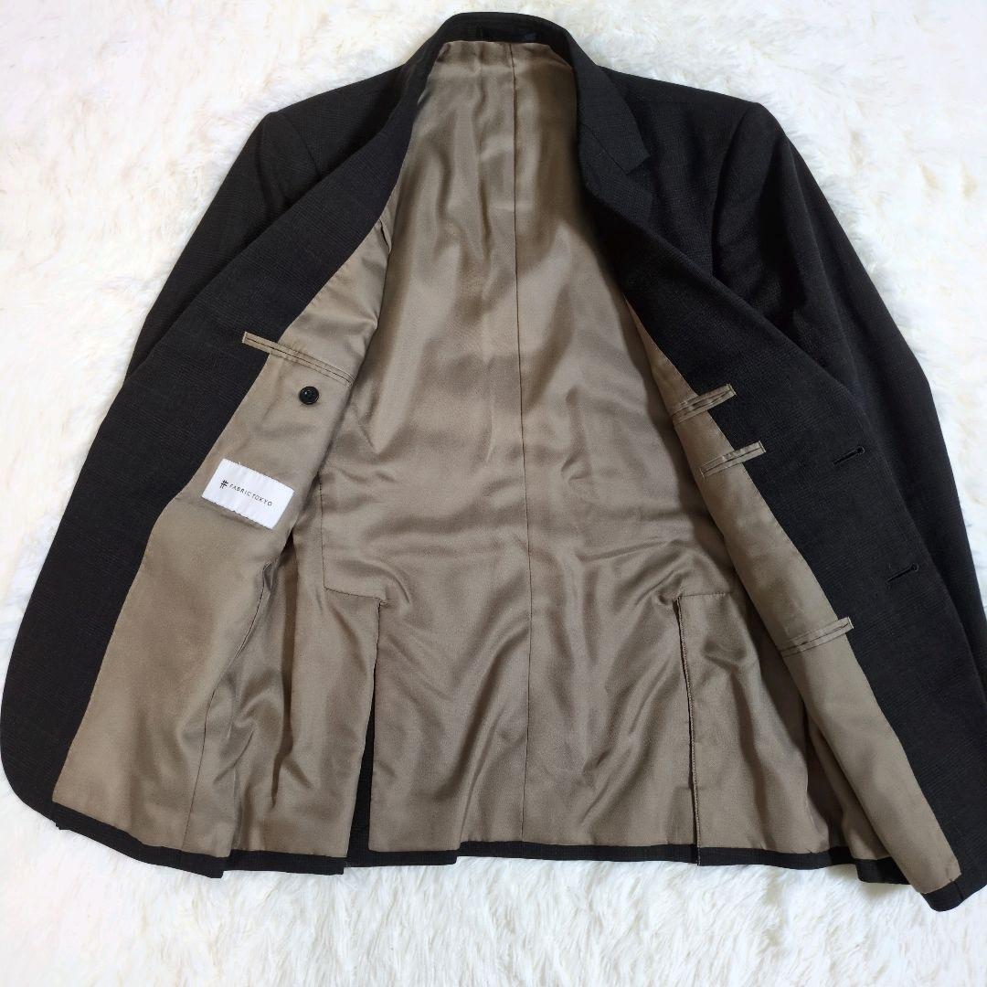 FABRIC TOKYO　ベスト　スリーピース　セットアップ　ブラウン　チェック