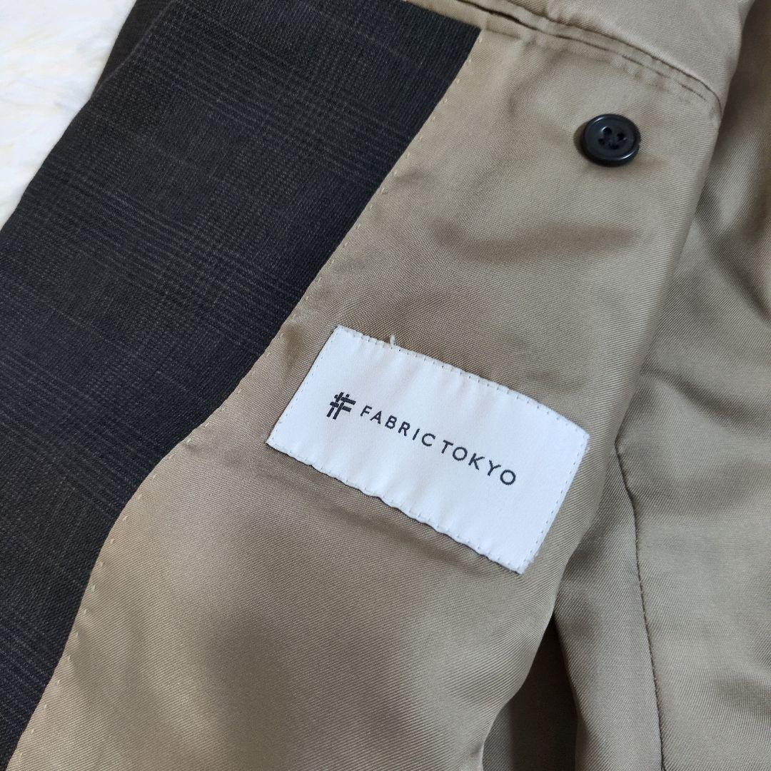 FABRIC TOKYO　ベスト　スリーピース　セットアップ　ブラウン　チェック