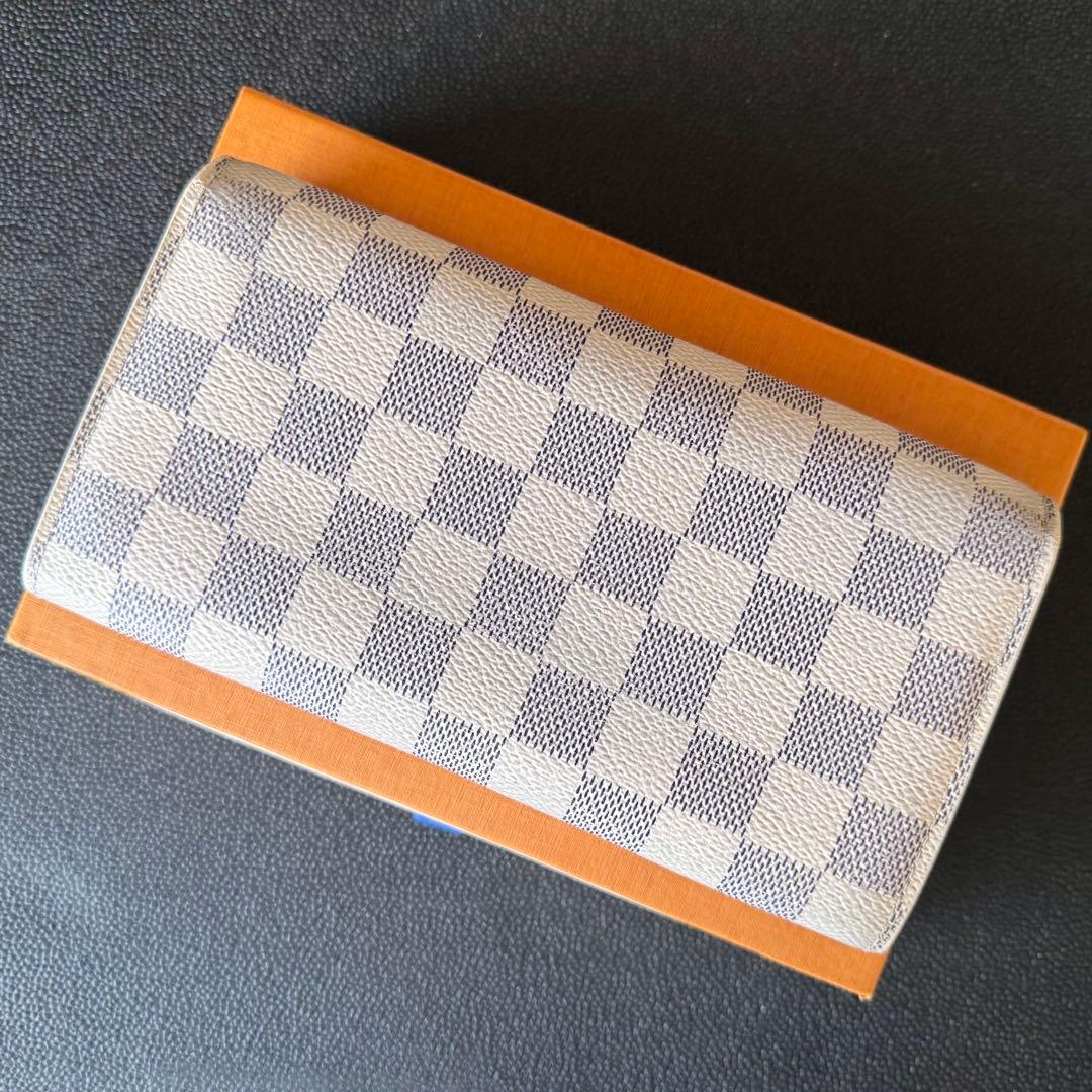 LOUIS VUITTON ダミエ アズール ポルトフォイユ サラ 長財布 美品