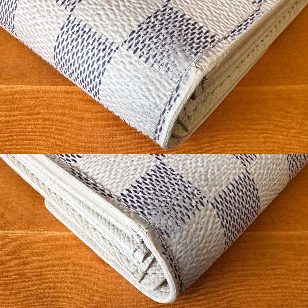 LOUIS VUITTON ダミエ アズール ポルトフォイユ サラ 長財布 美品