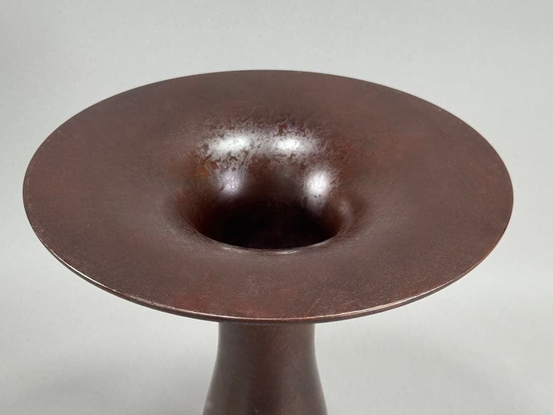 銅花器　いけばな　池坊　立花　古流　小原流　華道具　花瓶　未使用近い