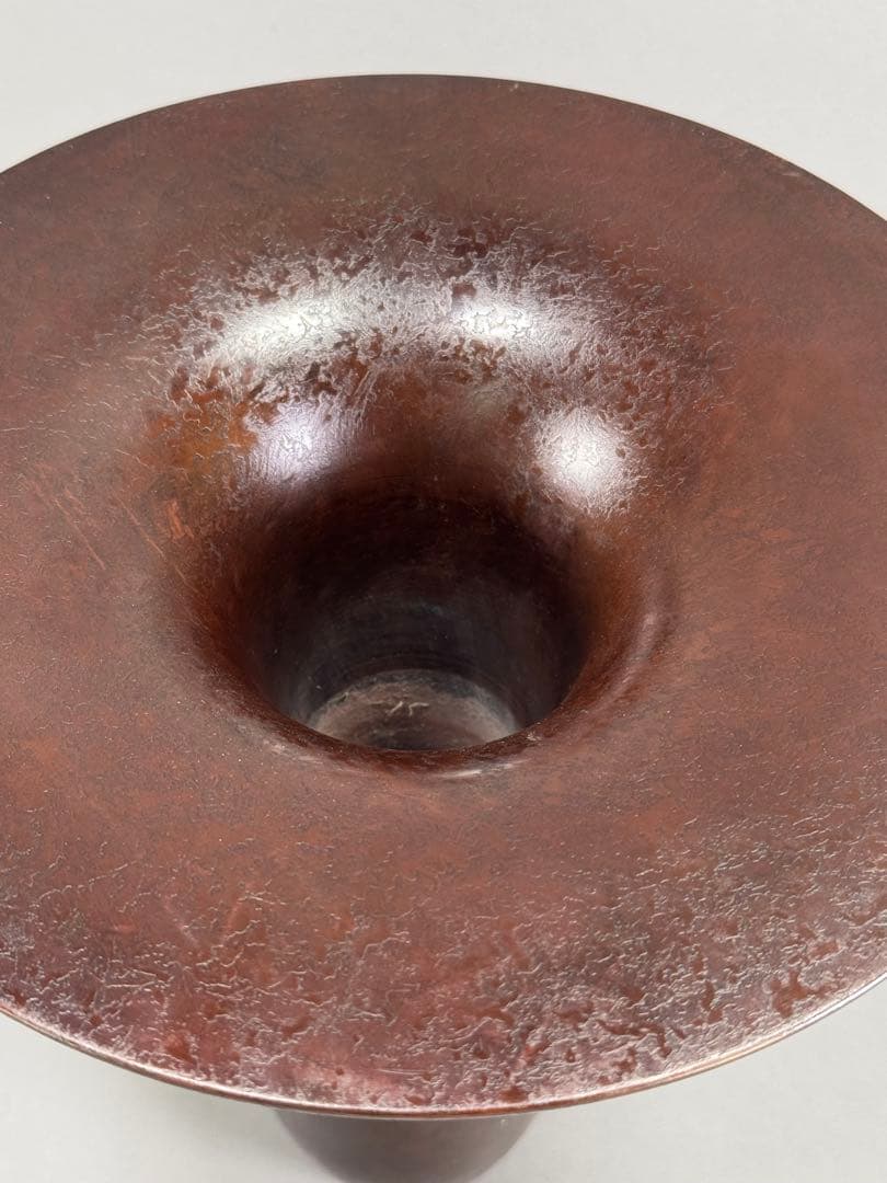 銅花器　いけばな　池坊　立花　古流　小原流　華道具　花瓶　未使用近い