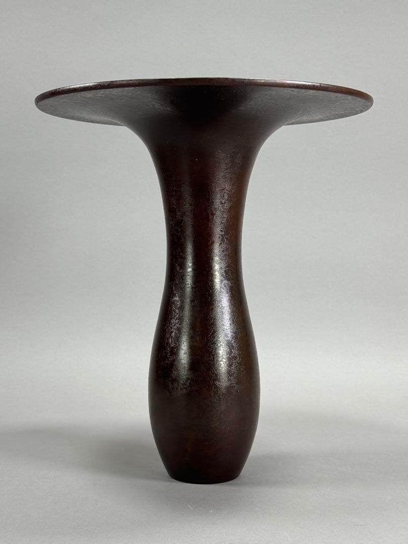 銅花器　いけばな　池坊　立花　古流　小原流　華道具　花瓶　未使用近い