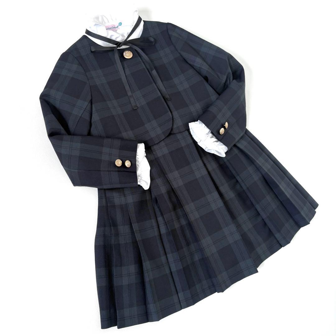 極美品✨グリーンレーベルリラクシング他キッズフォーマル115-120 3点セット