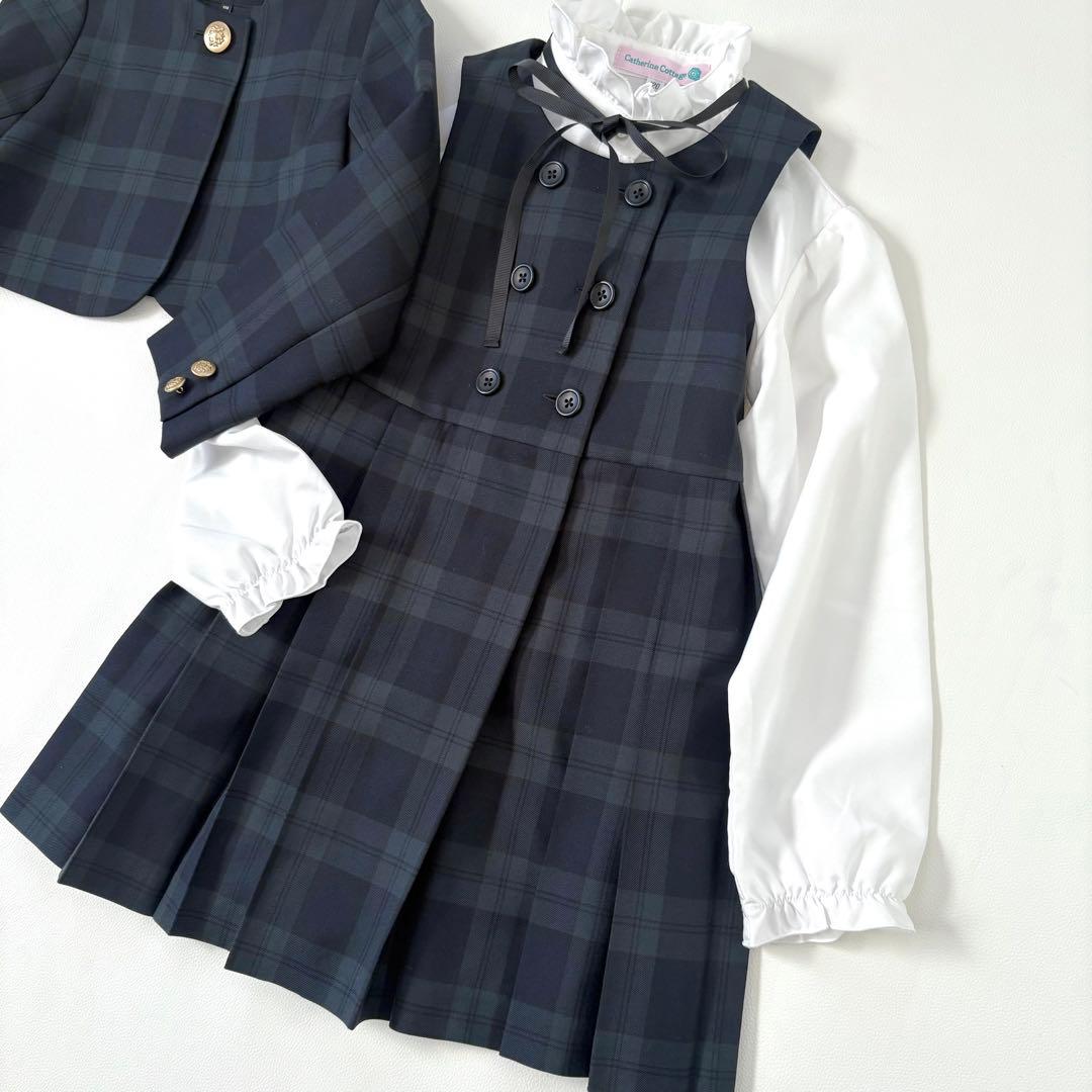 極美品✨グリーンレーベルリラクシング他キッズフォーマル115-120 3点セット