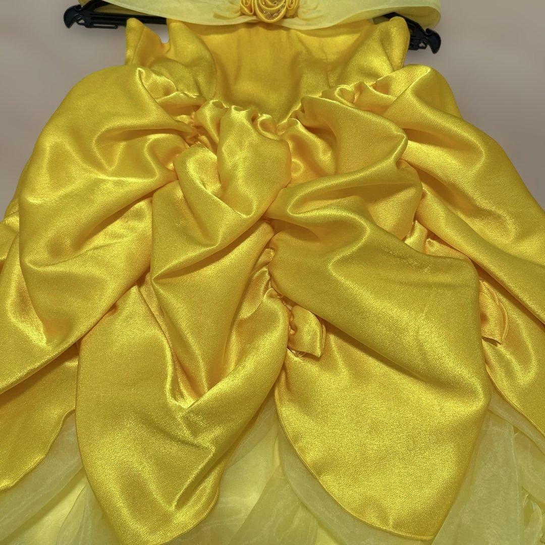 子供用黄色ドレスと手袋セット