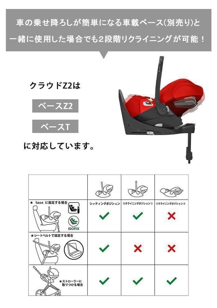 極美品♡【cybex】クラウドZ2(シンプリーフラワーズ) ＆ ベースZ2
