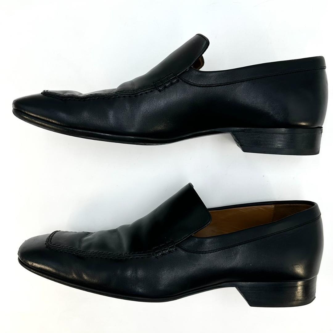 ルイヴィトン LVロゴプレート ビジネスシューズ ローファー 革靴 ブラック