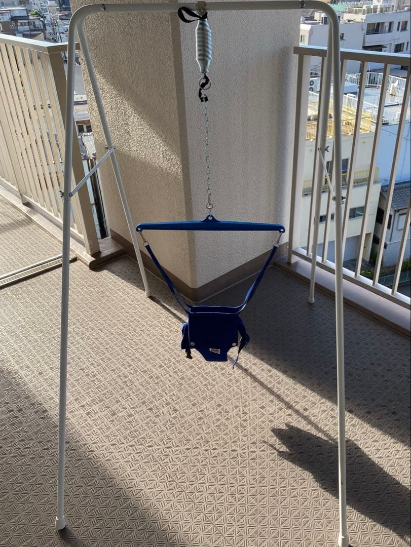 美品Jolly Jumper・ジョリージャンパー ポータブルスタンド ベビージム