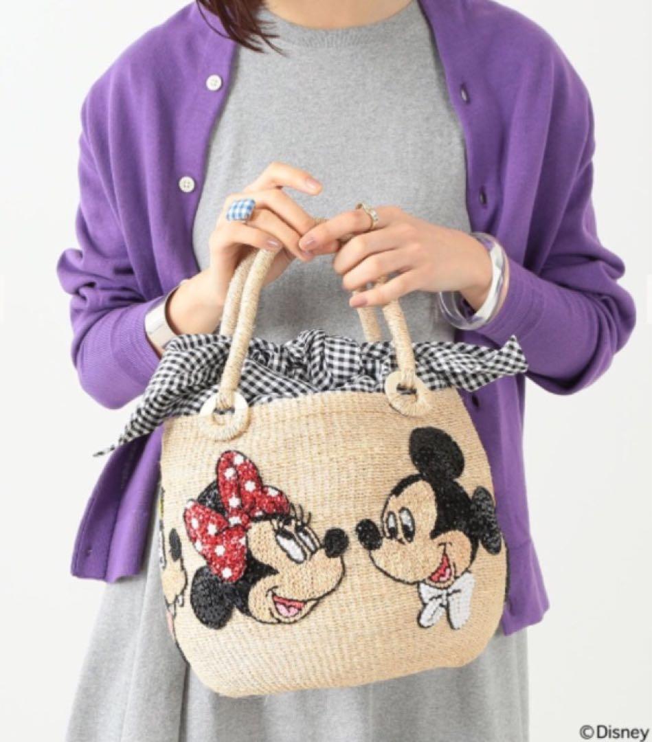 ビームスボーイ 20th 別注 Disney オールスター カゴバッグ
