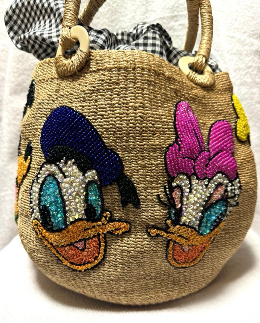 ビームスボーイ 20th 別注 Disney オールスター カゴバッグ