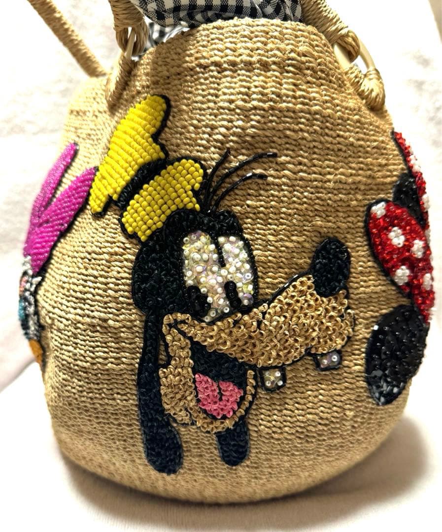 ビームスボーイ 20th 別注 Disney オールスター カゴバッグ