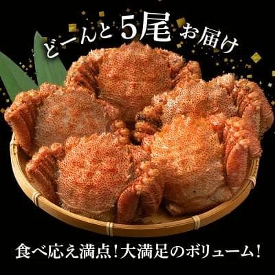 訳あり毛がに 300ｇ～400ｇ前後５尾入り毛蟹 北海道 毛ガニ海産物 けがに
